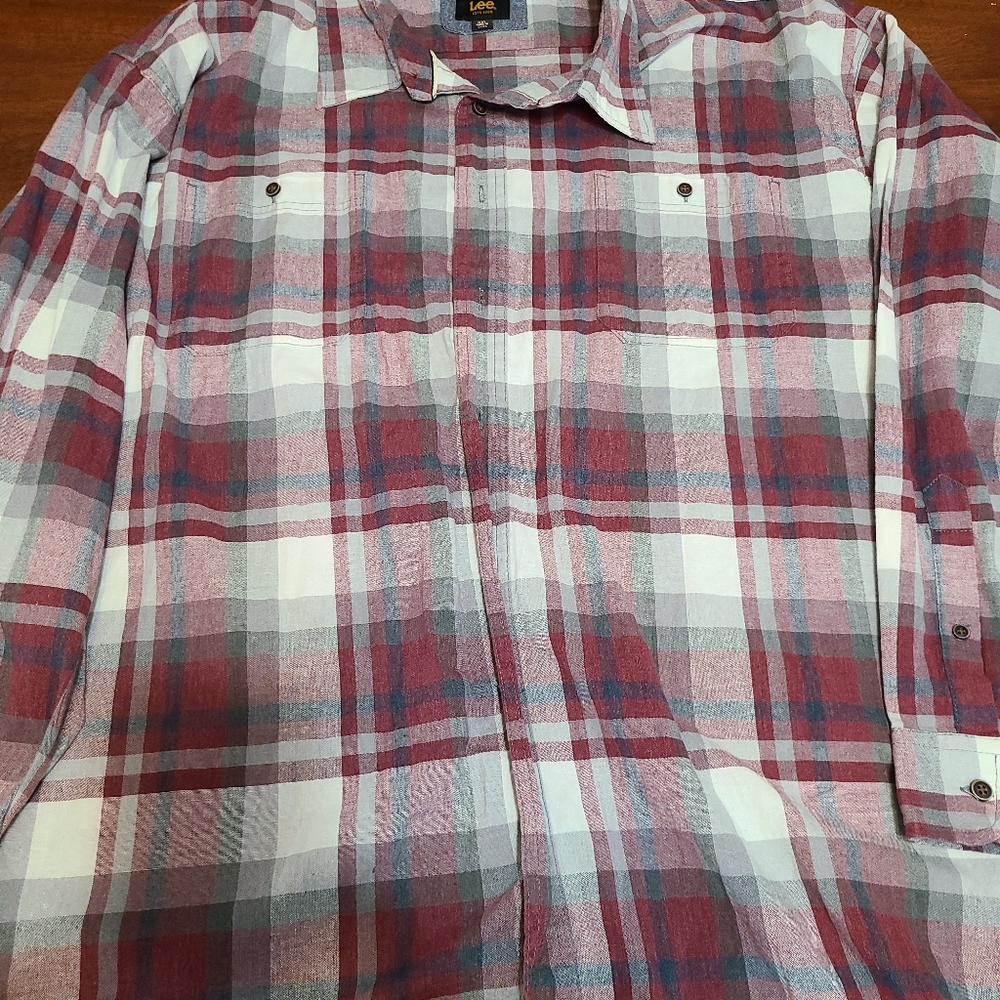 Lee Strecth Plaid Shirt 4x